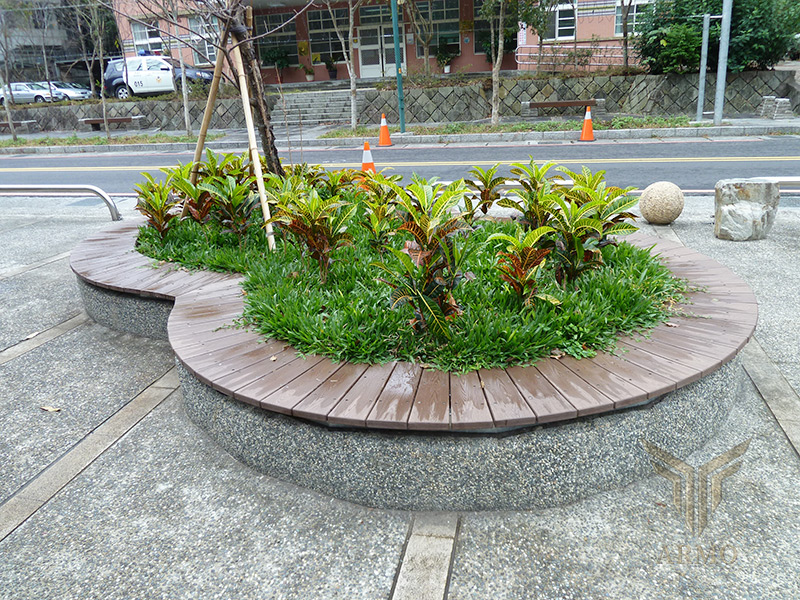 仿水塑木花箱